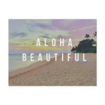 Lever de soleil à Haena Aloha Belle Carte postale