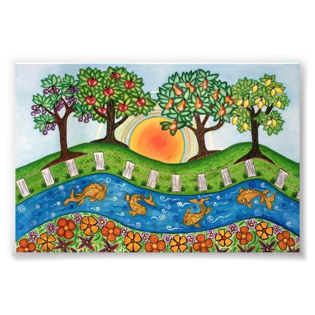 Lever de soleil à l'Orchard qualité impression pho (Devant)