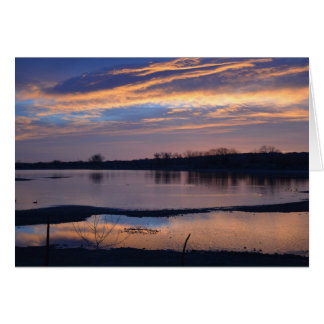 Lever de soleil au réservoir de ligne de base