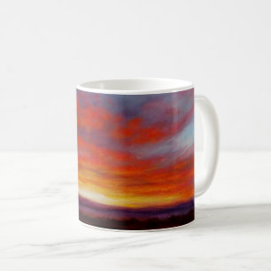 Lever de soleil dans les montagnes de la tasse du