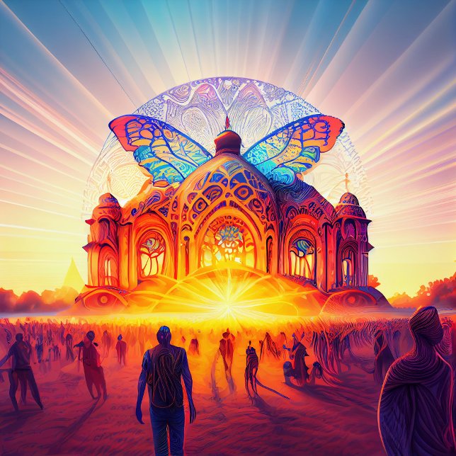 Lever de soleil de puzzle psychédélique couleur de (Créateur téléchargé)