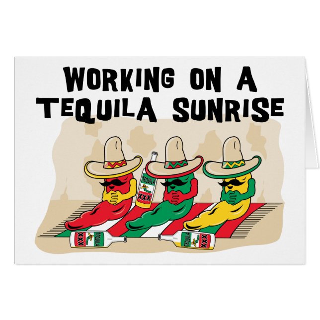 Lever de soleil mexicain drôle de tequila (Devant horizontal)