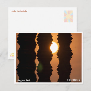 Lever de soleil sur Angkor Wat – Carte postale d'a
