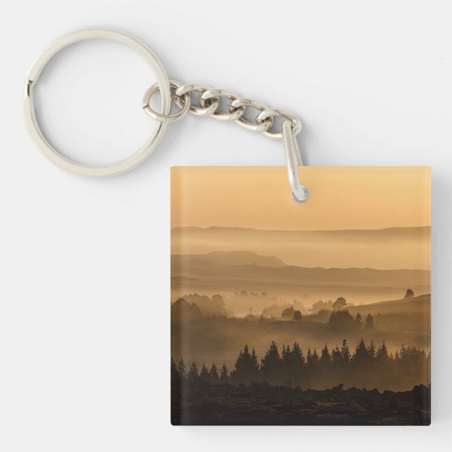 Lever De Soleil Sur Le Paysage De Misty Rolling Hi (Devant)