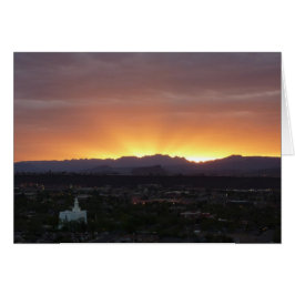 Lever de soleil sur le paysage de St. George Utah