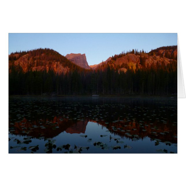 Lever du soleil au lac Nymph I (Devant horizontal)