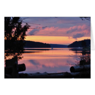 Lever du soleil du passage de la rivière Pickering