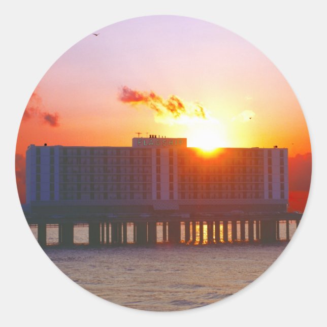 Lever Du Soleil Sur Les Stickers De L'Hôtel Flagsh (Devant)