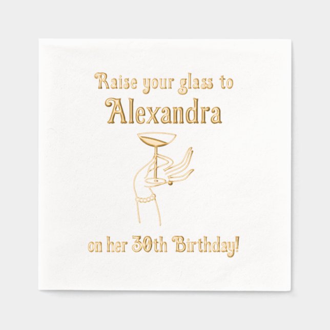 Lever un verre Anniversaire fête #2 (Recto)