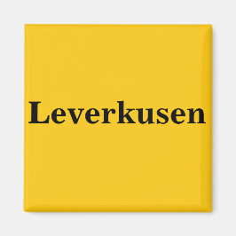 Leverkusen Magnet Schild Gold Gleb