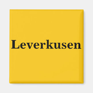 Leverkusen  Magnet Schild Gold Gleb