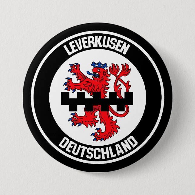 Leverkusen-RundEmblem Button (Vorderseite)