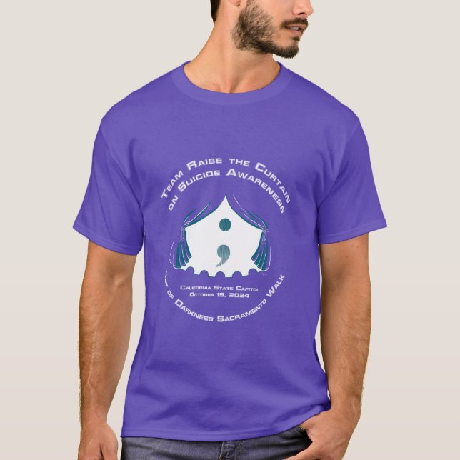Levez le T-shirt homme du rideau (Devant)