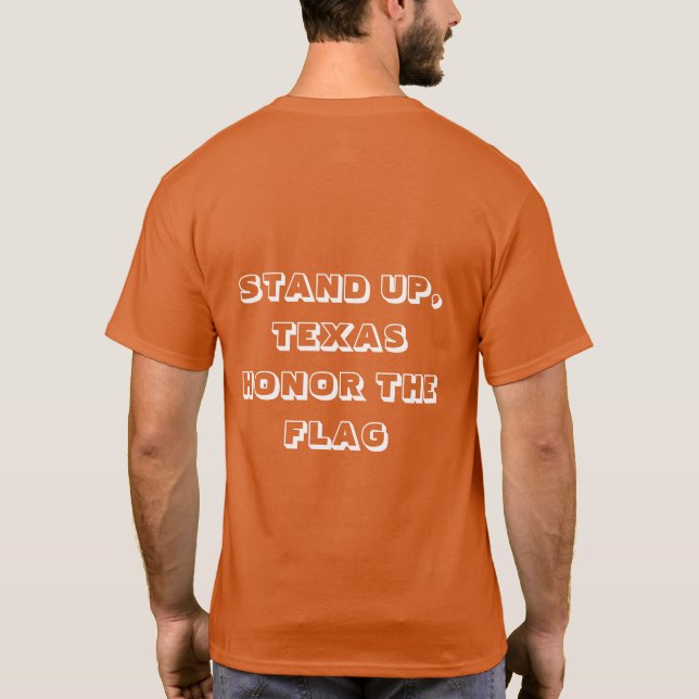 Levez-vous, T-shirt du Texas avec le Texas et (Dos)