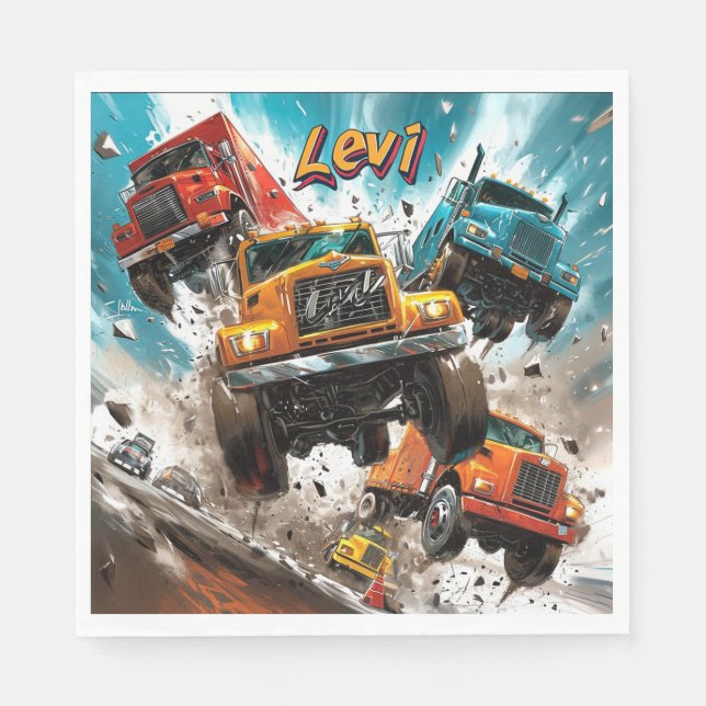 Levi Birthday Serviette (Vorderseite)