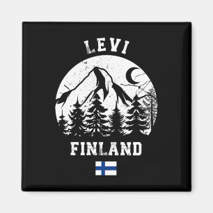 Levi Lapland Ski Resort Finnland Skigebiet Alpin Magnet