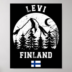 Levi Lapland Ski Resort Finnland Skigebiet Alpin Poster