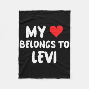 Levi - Mein Herz gehört Levi - Liebe Fleecedecke