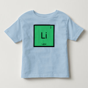 Levi  Name Chemie Element Periodensystem Kleinkind T-shirt