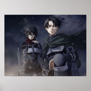 Levi x Mikasa Poster