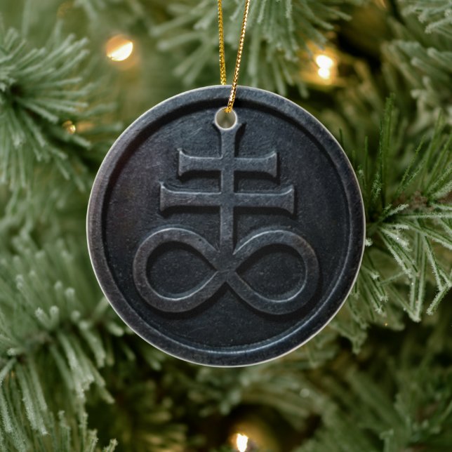 Leviathan Cross Keramik Ornament (Baum)