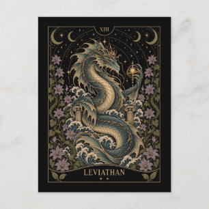 Leviathan, Sternenlicht-Tarot-Kunst Postkarte