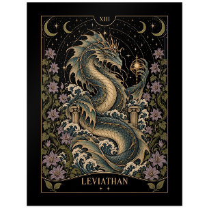 Leviathan, Sternenlicht-Tarot-Kunst Postkarte