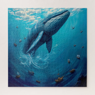 Leviathans Flug in die Freiheit – Surrealer Wal Ku