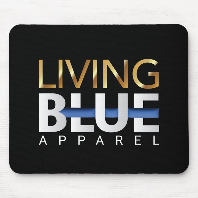 Leving Blue Apparel Mousepad (Vorne)