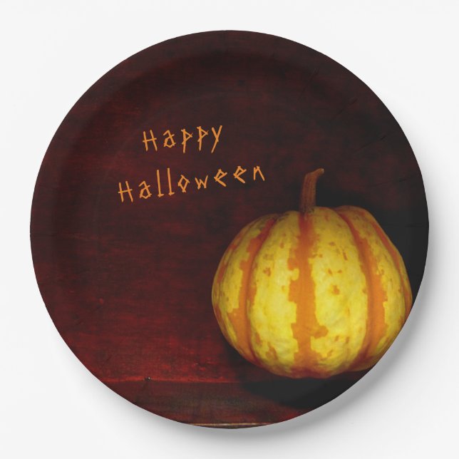 Levitate Pumpkin - Stillleben Pappteller (Vorderseite)