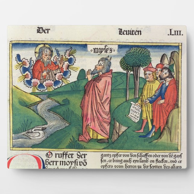 Leviticus 1 1-7 Das Gesetz der Angebote, aus dem " Fotoplatte (Vorderseite)