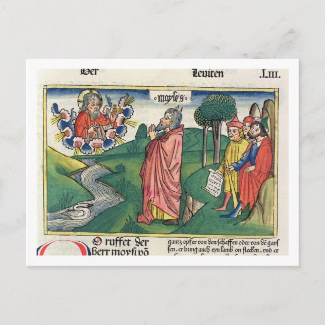 Leviticus 1 1-7 Das Gesetz der Angebote, aus dem " Postkarte (Vorderseite)
