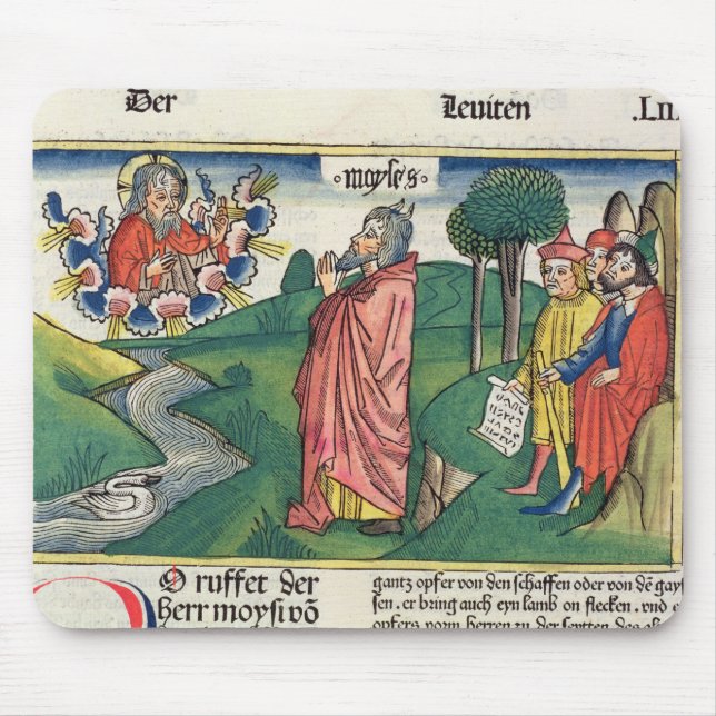 Leviticus 1 1-7 das Gesetz von Angeboten, vom 'NU Mousepad (Vorne)