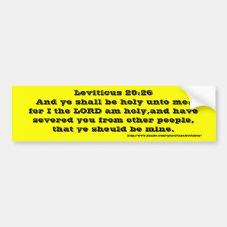 Leviticus 20:26 autoaufkleber