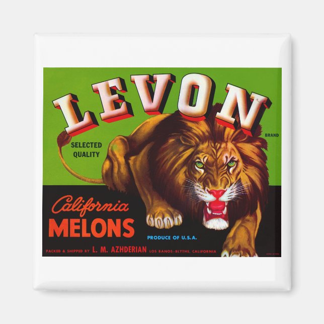 Levon California Melons Magnet (Vorne)