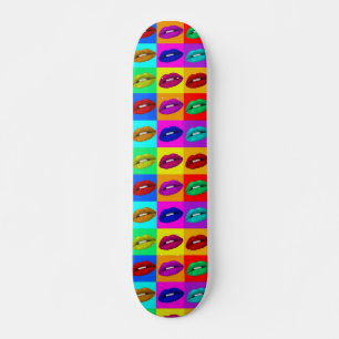 Lèvres, Lèvres, Lèvres Pop Art Skateboard