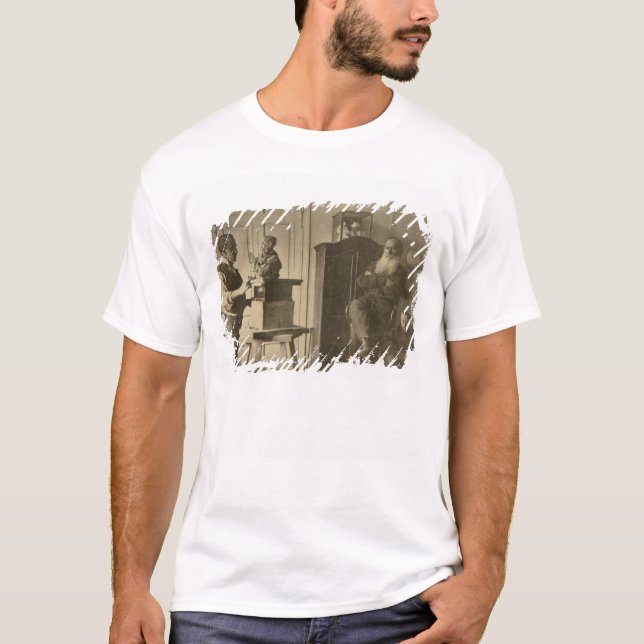 Lew Tolstoi und der Bildhauer Prinz Paolo T-Shirt (Vorderseite)