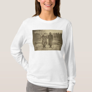 Lew Tolstoi und die Autor Maxime Gorky T-Shirt