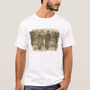 Lew Tolstoi und die Autor Maxime Gorky T-Shirt