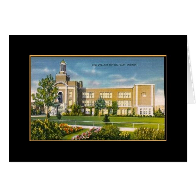 Lew Wallace Schule Gary IN (alt) (Vorderseite (Horizontal))