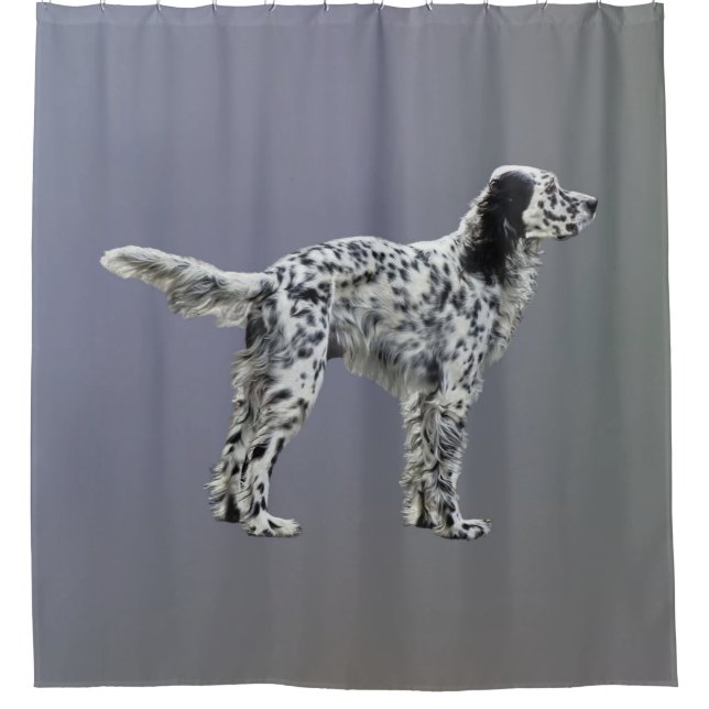 Lewellin Setter Duschvorhang (Vorderseite)