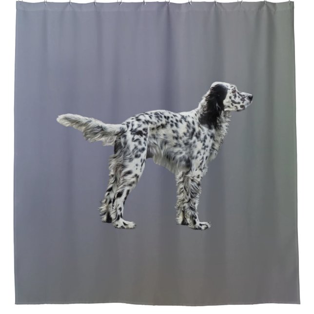 Lewellin Setter Duschvorhang (Vorderseite)