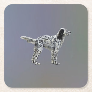 Lewellin Setter Rechteckiger Pappuntersetzer
