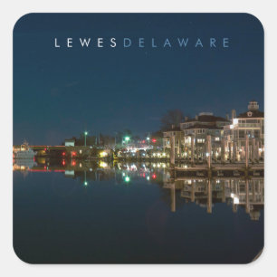 Lewes Delaware Quadratischer Aufkleber