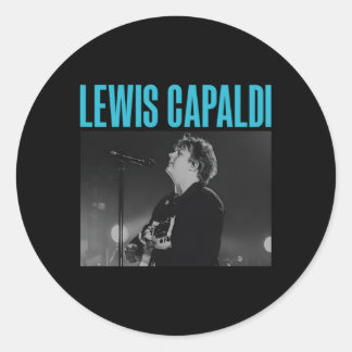 Lewis Capaldi Â€"Live-Foto Runder Aufkleber