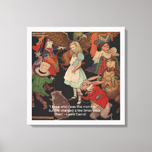 Lewis Carroll & Change of Mind Canvas Print Leinwanddruck