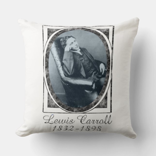 Lewis Carroll Kissen (Vorderseite)