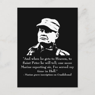 Lewis "Chesty" Puller Postkarte