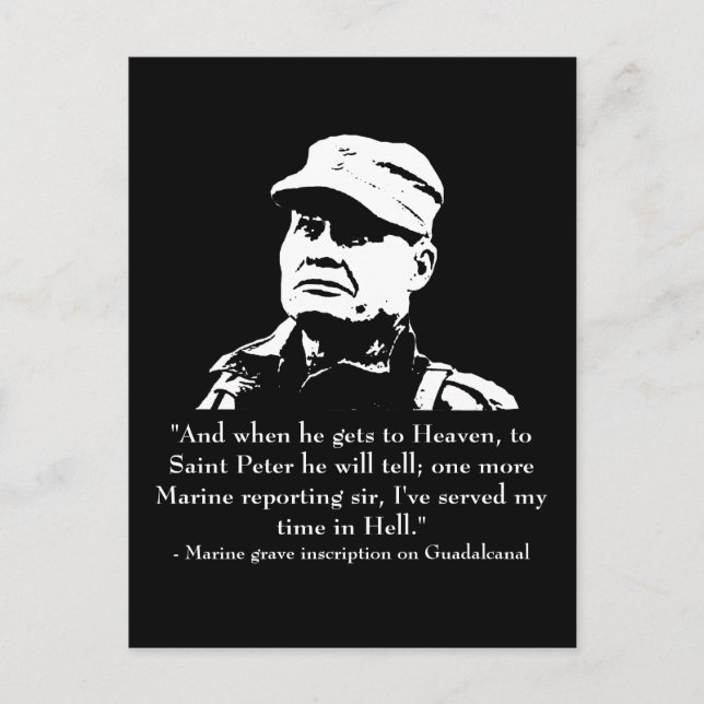 Lewis "Chesty" Puller Postkarte (Vorderseite)
