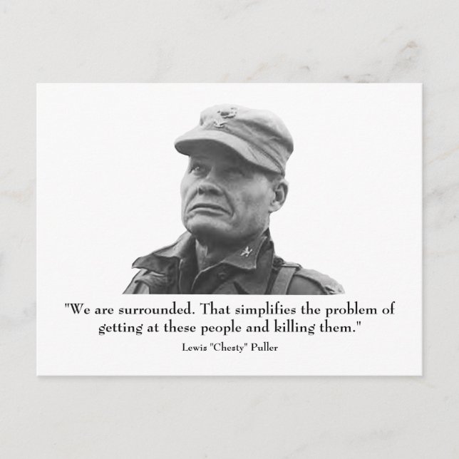 Lewis "Chesty" Puller Postkarte (Vorderseite)